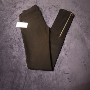 Rock & Republic Pants Womens 25 Black Denim Leg Zip (2A)